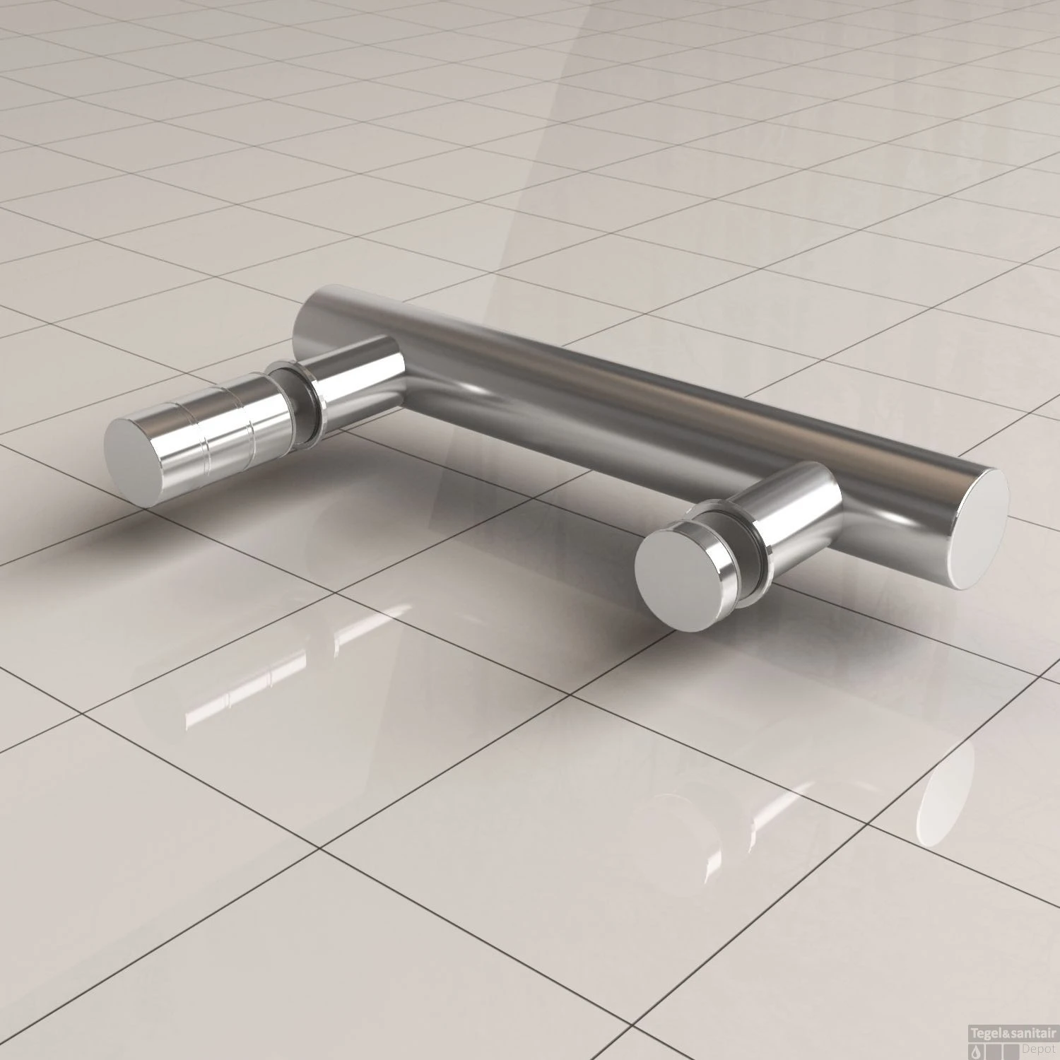 Losse Deurgreep Wiesbaden Type 1 Chroom