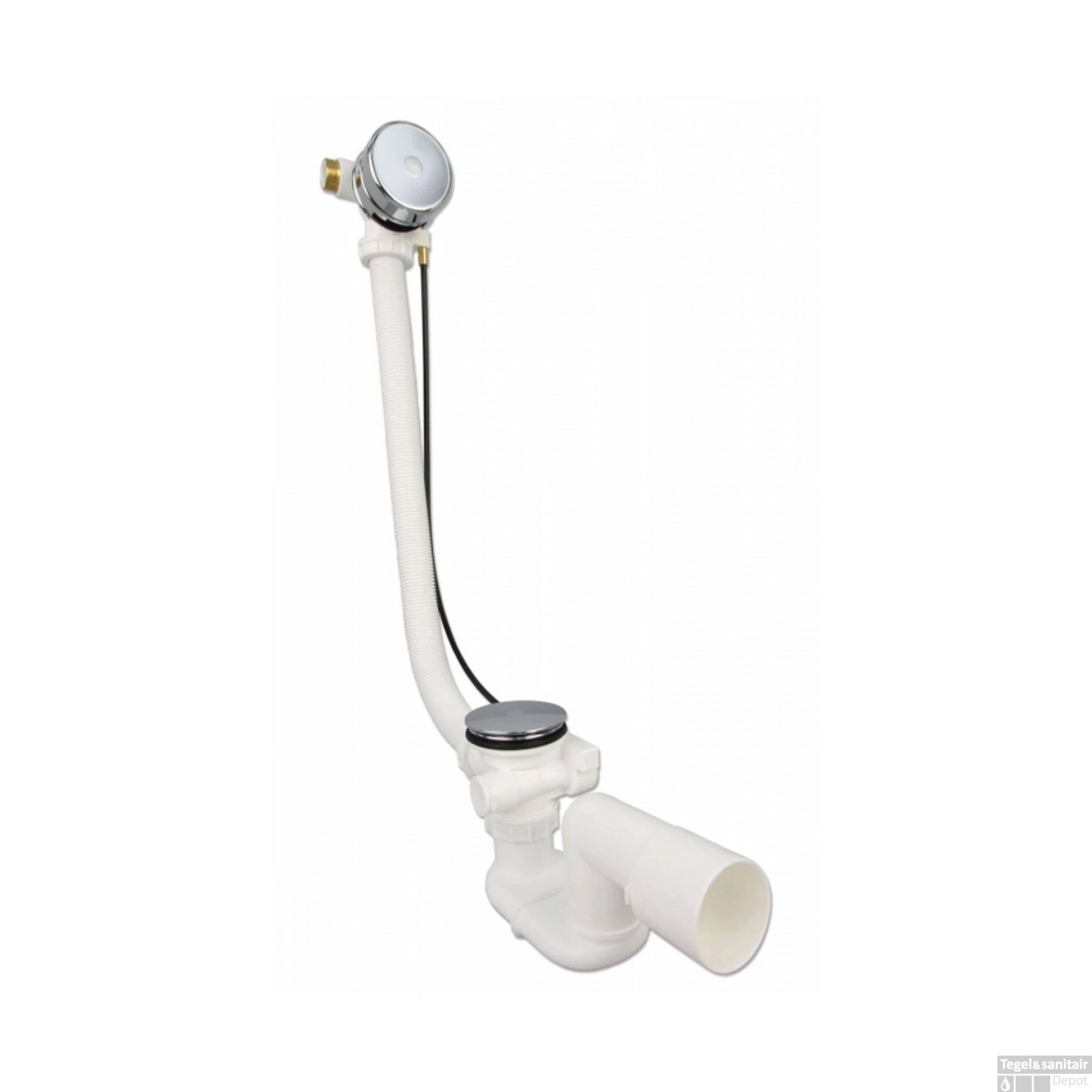 Luxe Badafvoer- En Vulcombinatie Xenz Chroom 3 Luxe Badafvoer- En Vulcombinatie Xenz Chroom