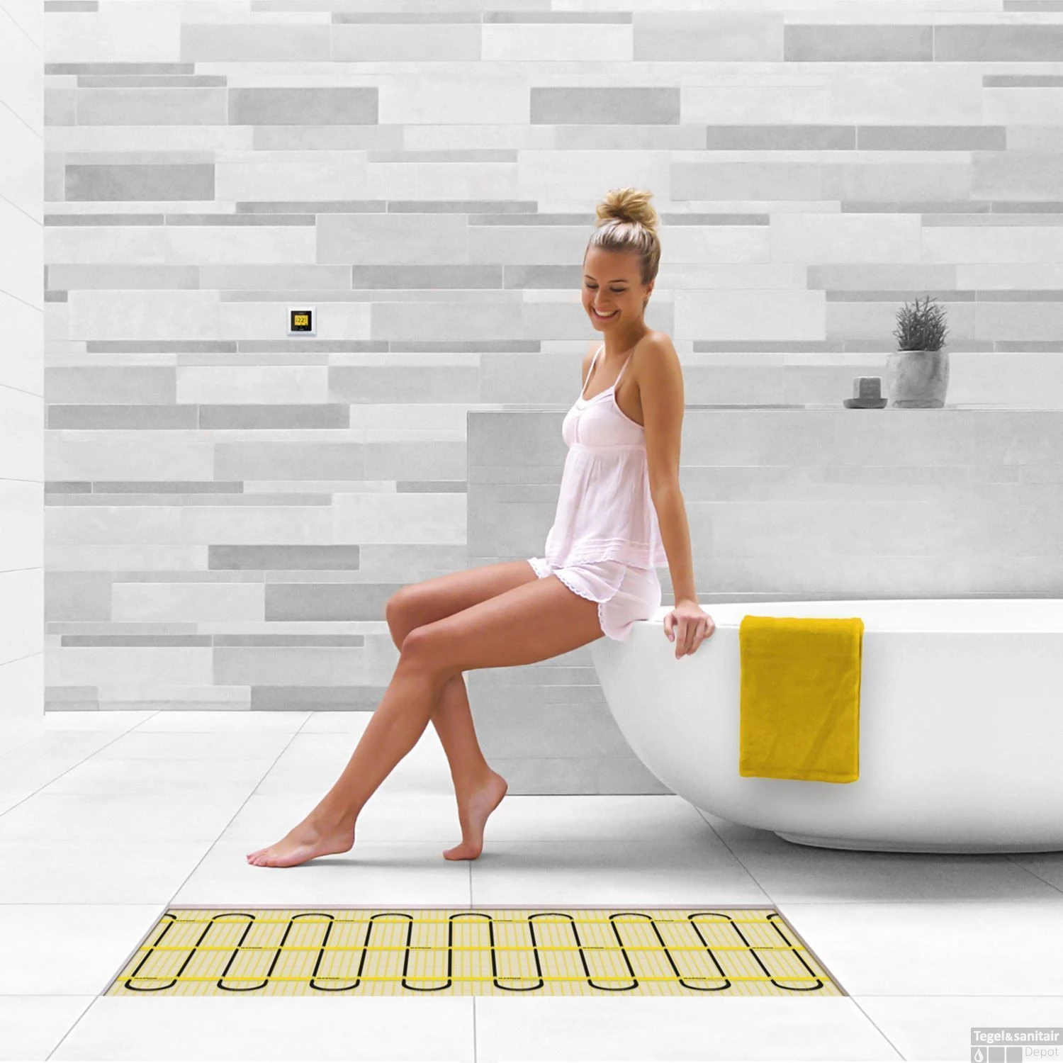 Elektrische Vloerverwarming Magnum Mat Incl. Klokthermostaat 1 M2 7 Elektrische Vloerverwarming Magnum Mat Incl. Klokthermostaat 1 M2 - Afbeelding 5