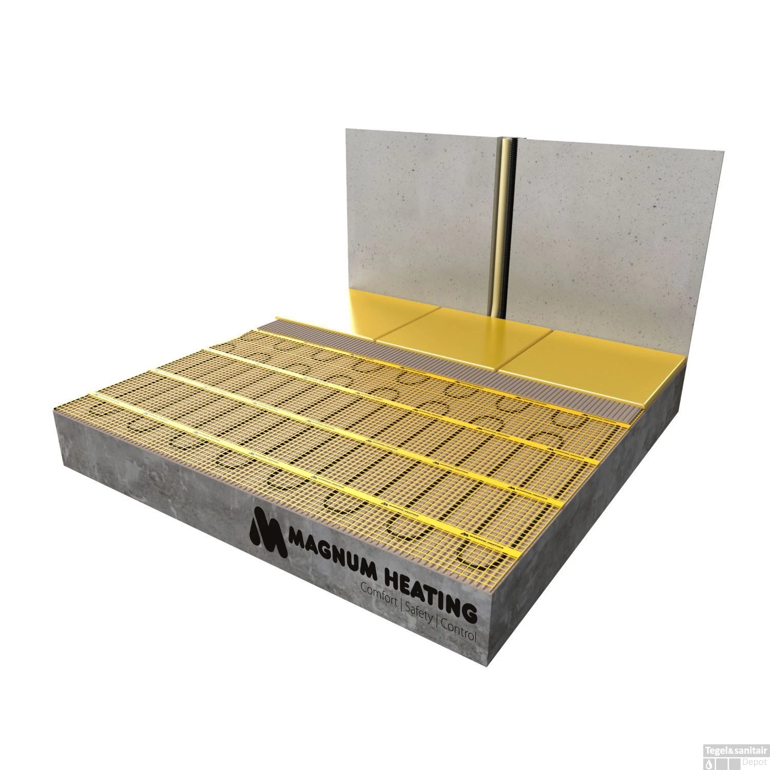 Elektrische Vloerverwarming Magnum Mat Incl. Klokthermostaat 1.25 M2 4 Elektrische Vloerverwarming Magnum Mat Incl. Klokthermostaat 1.25 M2 - Afbeelding 2