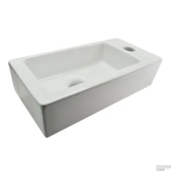 Fonteinpack Rhea Rechts Keramiek 36x18x9 Cm Mat Zwart (Keuze Uit 4 Kranen) -Goedkope Stijl Baden Winkel mini rhea rechts fontein 360x180x90 wit 32.3497 1