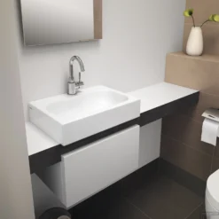 Wastafel Clou Match Me 70x42x14cm Keramiek Glans Wit (Met 1 Kraangat) 9 Wastafel Clou Match Me 70x42x14cm Keramiek Glans Wit (Met 1 Kraangat) -Goedkope Stijl Baden Winkel mini match me toilet 01b jv 1