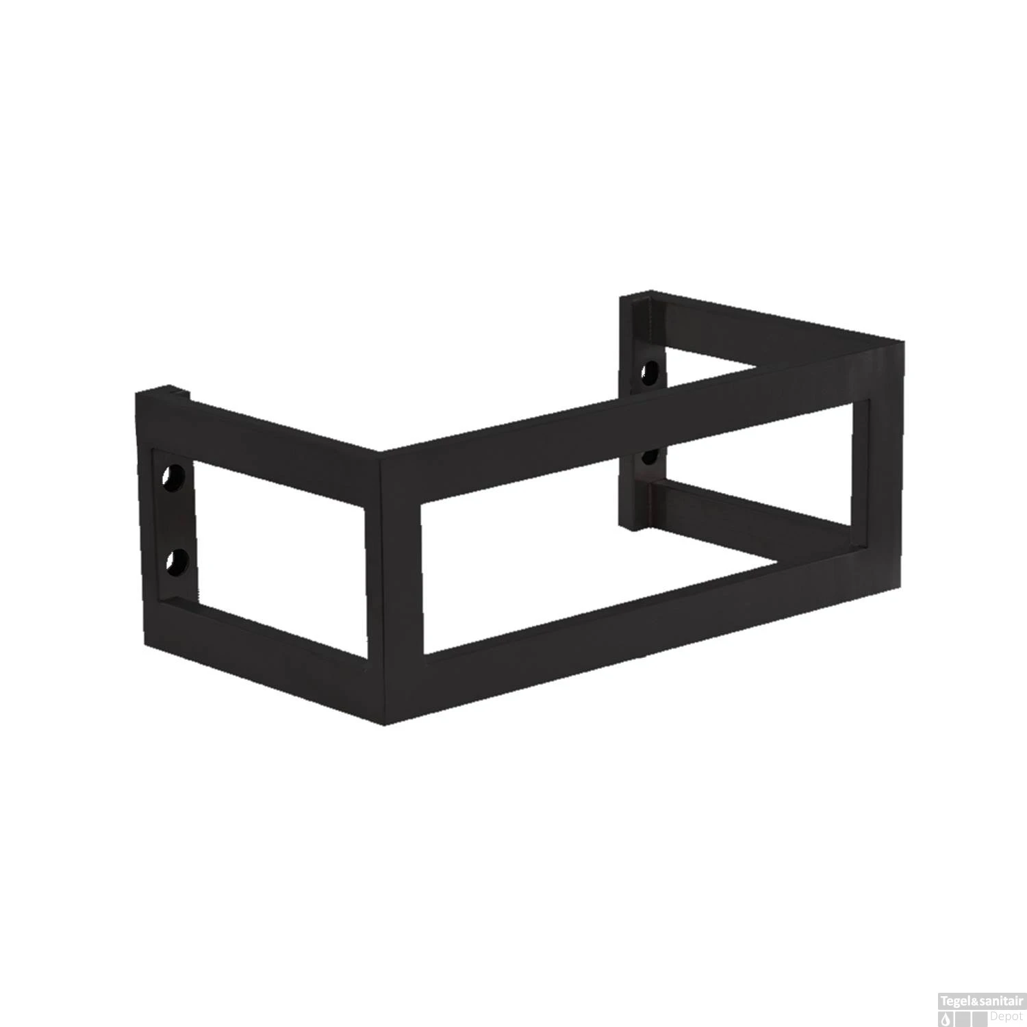 Fonteinset BWS Solid Black 40x22x10 Cm Met Mat Zwart Frame (kraangat Rechts, Exclusief Kraan) 6 Fonteinset BWS Solid Black 40x22x10 Cm Met Mat Zwart Frame (kraangat Rechts, Exclusief Kraan) - Afbeelding 4