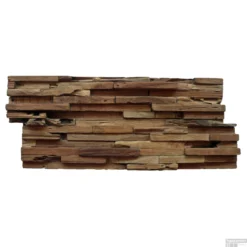 Mozaiek Hout Rustiek Old Teak (P 01) 20x50 Cm (prijs Per M2)