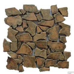 Mozaiek Hout Natural Root Old Teak 30x30 Cm (prijs Per M2)