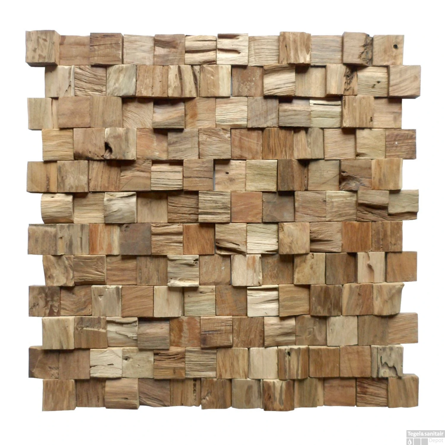 Mozaiek Hout Old Teak (P 09) 30x30 Cm (prijs Per M2) 4 Mozaiek Hout Old Teak (P 09) 30x30 Cm (prijs Per M2) - Afbeelding 2