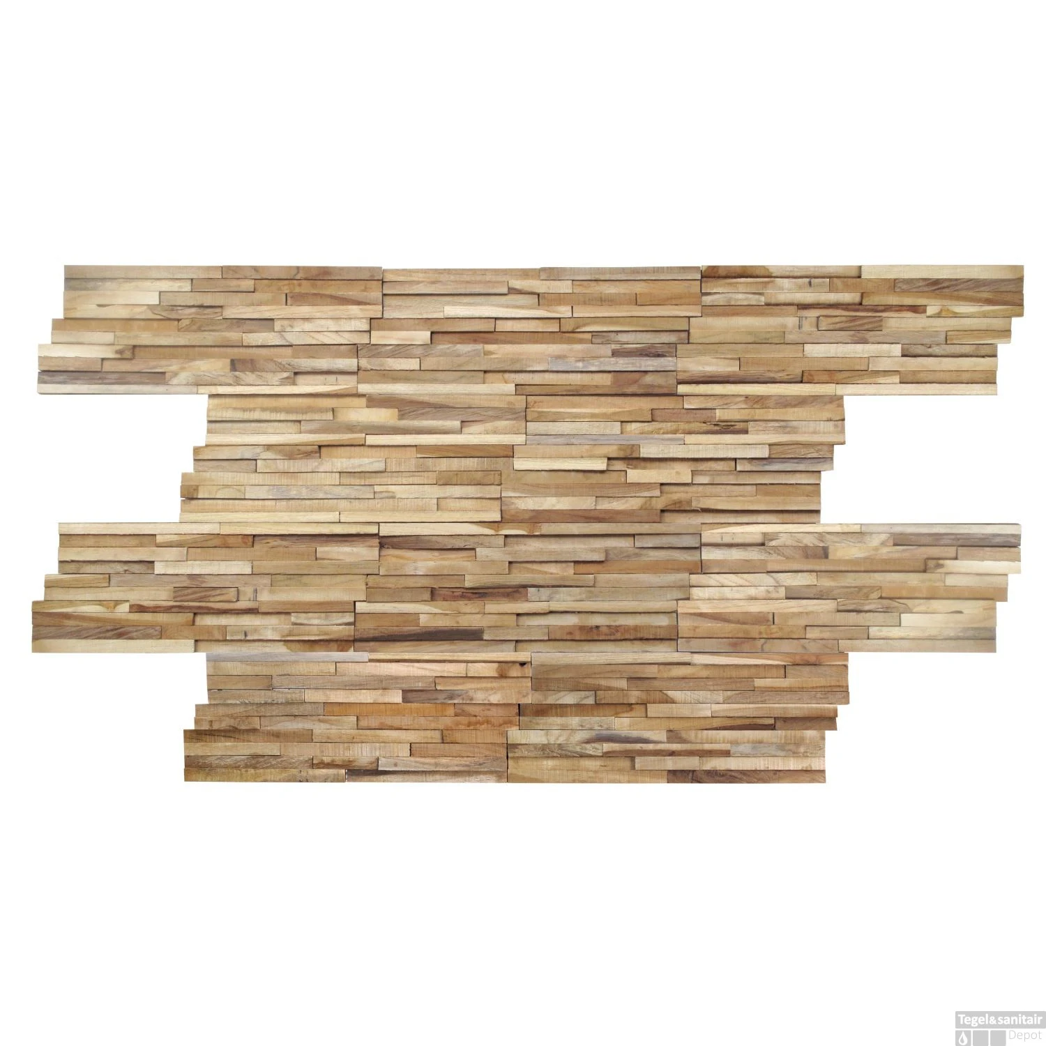 Mozaiek Hout Old Teak (P 30) 50x20 Cm (prijs Per M2) 4 Mozaiek Hout Old Teak (P 30) 50x20 Cm (prijs Per M2) - Afbeelding 2