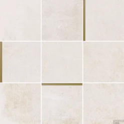 Mozaiek Arcana Avelin Sand 30x30 Cm Creme Met Goud Detail (Doosinhoud 1.08m2)