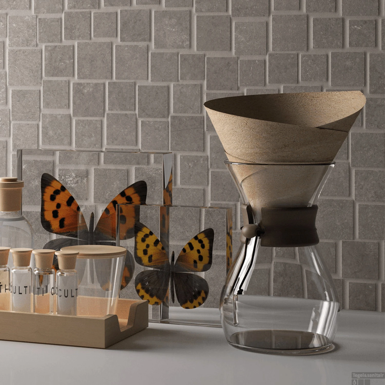 Mozaiek Douglas & Jones Fusion Bright Grey 28.7x33 Cm Grijs (Prijs Per Matje) 4 Mozaiek Douglas & Jones Fusion Bright Grey 28.7x33 Cm Grijs (Prijs Per Matje) - Afbeelding 2