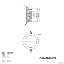 Bluetooth Music Center Aquasound + Twist Speakerset 50 Watt / BT4.0 / AUTO-AUX Wit -Goedkope Stijl Baden Winkel musiccenter aquasound bluetooth auto aux twist bmn50easy tw tech