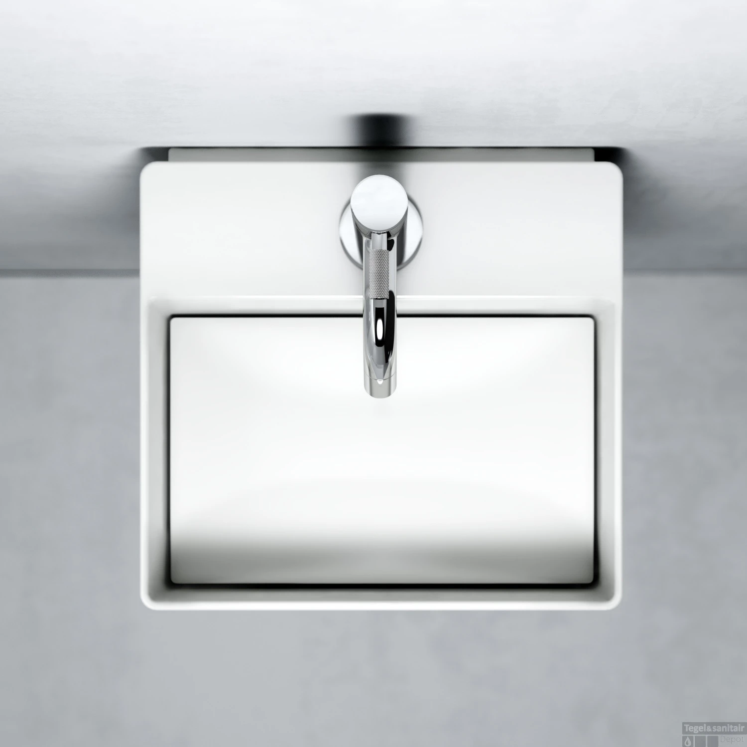 Fontein Clou New Flush 1 Met Plug 28x27x10 Cm Wit Keramiek (met Voorbewerkt Kraangat) 4 Fontein Clou New Flush 1 Met Plug 28x27x10 Cm Wit Keramiek (met Voorbewerkt Kraangat) - Afbeelding 2