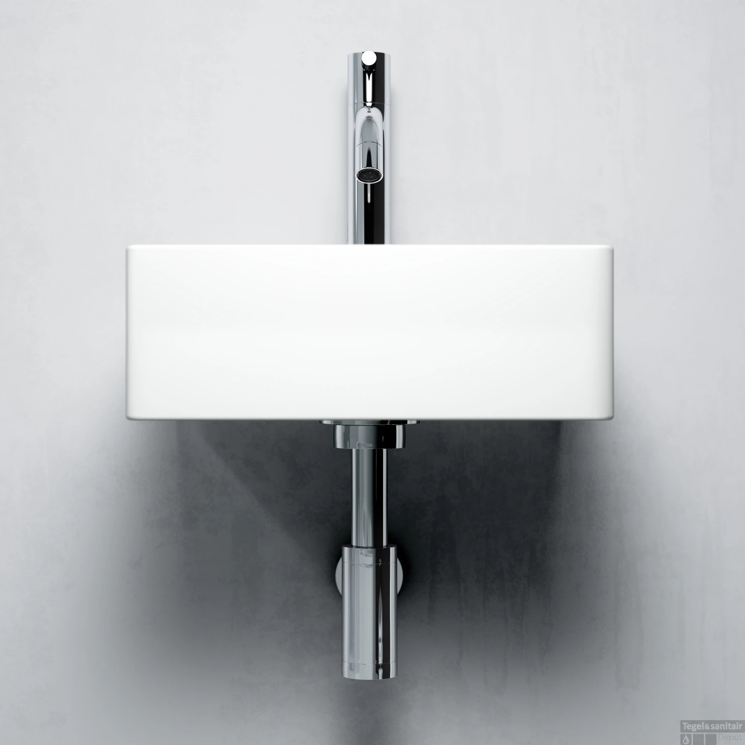 Fontein Clou New Flush 1 Met Plug 28x27x10 Cm Wit Keramiek (met Voorbewerkt Kraangat) 5 Fontein Clou New Flush 1 Met Plug 28x27x10 Cm Wit Keramiek (met Voorbewerkt Kraangat) - Afbeelding 3