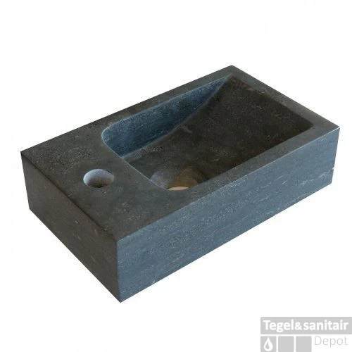 Hardstenen Fontein Mini Met Kraangat Links 18x30x8 Cm 3 Hardstenen Fontein Mini Met Kraangat Links 18x30x8 Cm