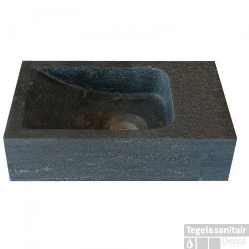 Hardstenen Fontein Mini Rechts Zonder Kraangat 18x30x8 Cm 3 Hardstenen Fontein Mini Rechts Zonder Kraangat 18x30x8 Cm