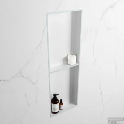 MONDIAZ EASY Nis 149,5x29,5cm In Solid Surface Kleur Clay | Talc. 2 Vakken Geschikt Voor In- Of Opbouw 7 MONDIAZ EASY Nis 149,5x29,5cm In Solid Surface Kleur Clay | Talc. 2 Vakken Geschikt Voor In- Of Opbouw -Goedkope Stijl Baden Winkel nis r clay 2 00008 13788763182695