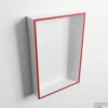 MONDIAZ EASY Nis 44,5x29,5cm In Solid Surface Kleur Fire | Talc. 1 Vak Geschikt Voor In- Of Opbouw