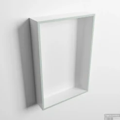 MONDIAZ EASY Nis 44,5x29,5cm In Solid Surface Kleur Greey | Talc. 1 Vak Geschikt Voor In- Of Opbouw