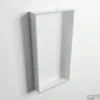 MONDIAZ EASY Nis 59,5x29,5cm In Solid Surface Kleur Greey | Talc. 1 Vak Geschikt Voor In- Of Opbouw