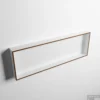 MONDIAZ EASY Nis 89,5x29,5cm In Solid Surface Kleur Rust | Talc. 1 Vak Geschikt Voor In- Of Opbouw