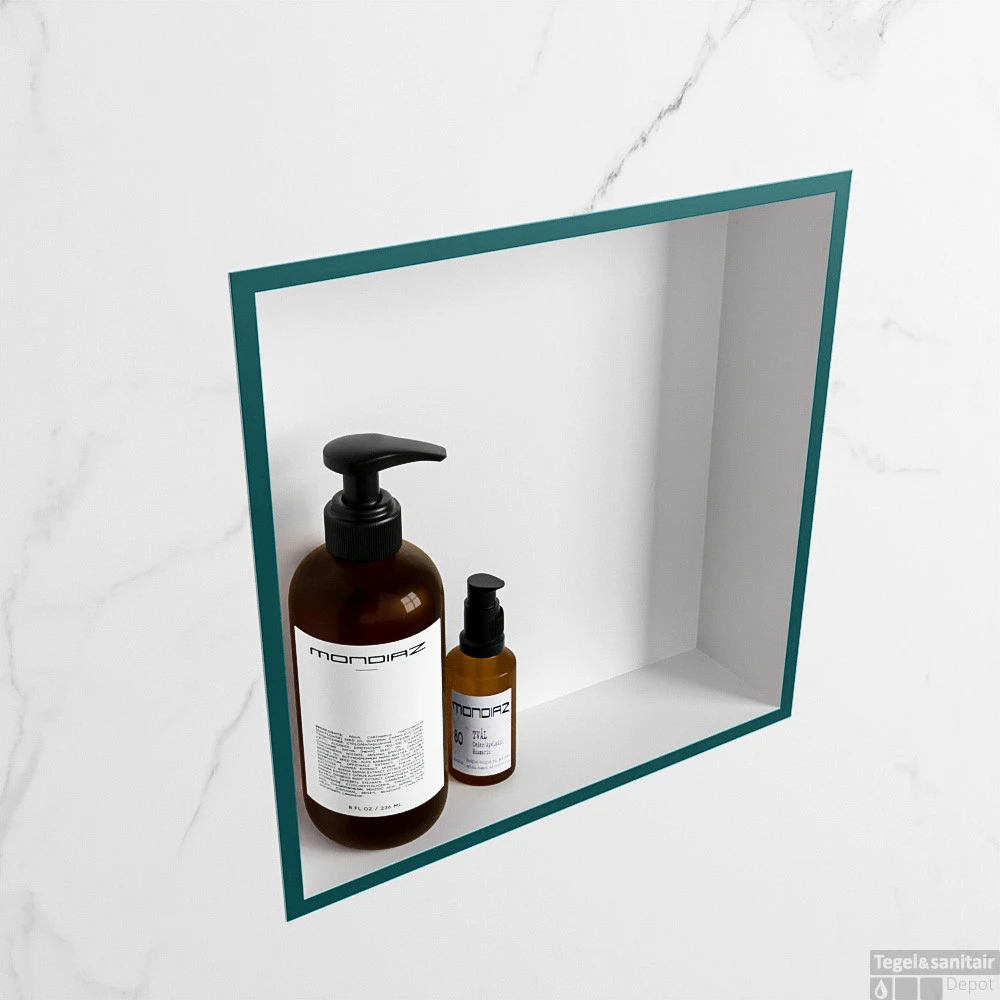 MONDIAZ EASY Nis 29,5x29,5cm In Solid Surface Kleur Smag | Talc. 1 Vak Geschikt Voor In- Of Opbouw 5 MONDIAZ EASY Nis 29,5x29,5cm In Solid Surface Kleur Smag | Talc. 1 Vak Geschikt Voor In- Of Opbouw - Afbeelding 3