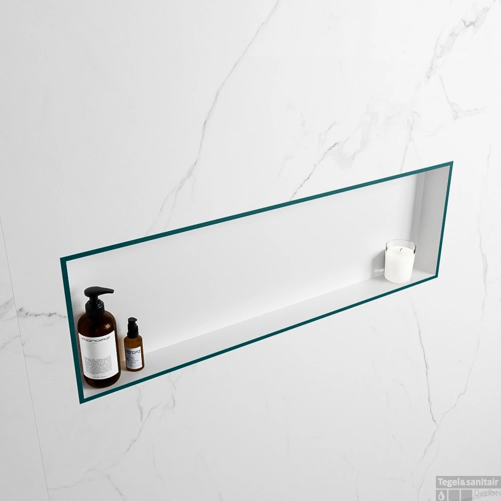 MONDIAZ EASY Nis 89,5x29,5cm In Solid Surface Kleur Smag | Talc. 1 Vak Geschikt Voor In- Of Opbouw 5 MONDIAZ EASY Nis 89,5x29,5cm In Solid Surface Kleur Smag | Talc. 1 Vak Geschikt Voor In- Of Opbouw - Afbeelding 3