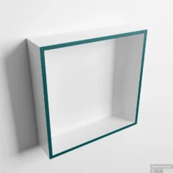 MONDIAZ EASY Nis 29,5x29,5cm In Solid Surface Kleur Smag | Talc. 1 Vak Geschikt Voor In- Of Opbouw