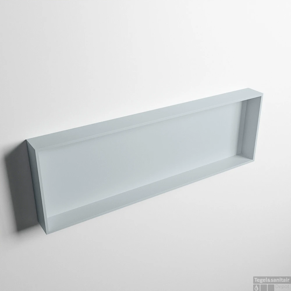 MONDIAZ EASY Nis 89,5x29,5cm In Solid Surface Kleur Clay | Clay. 1 Vak Geschikt Voor In- Of Opbouw 3 MONDIAZ EASY Nis 89,5x29,5cm In Solid Surface Kleur Clay | Clay. 1 Vak Geschikt Voor In- Of Opbouw