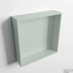 MONDIAZ EASY Nis 29,5x29,5cm In Solid Surface Kleur Greey | Greey. 1 Vak Geschikt Voor In- Of Opbouw