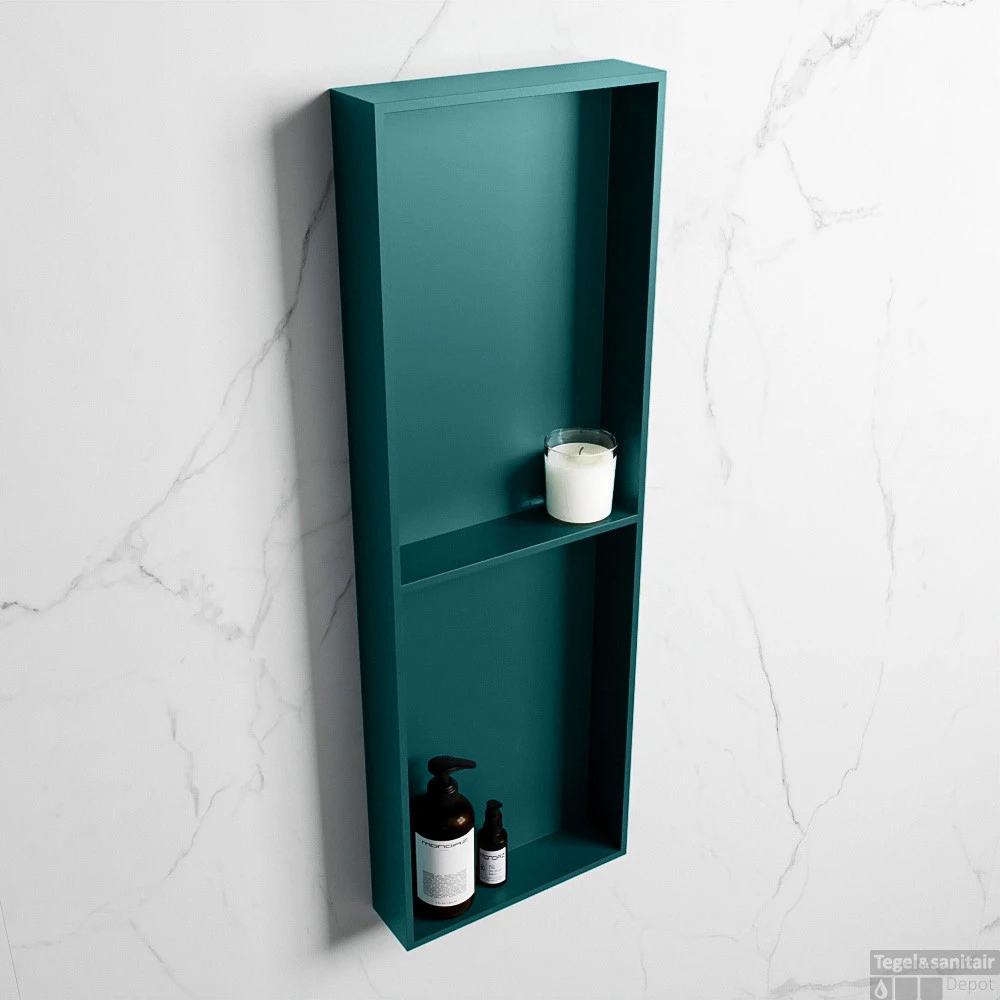 MONDIAZ EASY Nis 149,5x29,5cm In Solid Surface Kleur Smag | Smag. 2 Vakken Geschikt Voor In- Of Opbouw 4 MONDIAZ EASY Nis 149,5x29,5cm In Solid Surface Kleur Smag | Smag. 2 Vakken Geschikt Voor In- Of Opbouw - Afbeelding 2