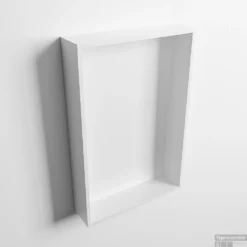 MONDIAZ EASY Nis 44,5x29,5cm In Solid Surface Kleur Talc | Talc. 1 Vak Geschikt Voor In- Of Opbouw