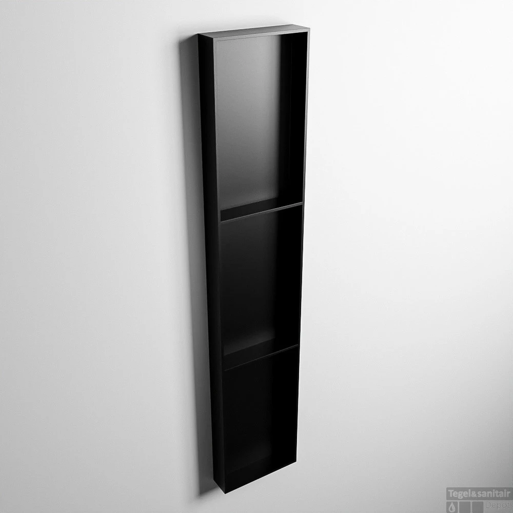 MONDIAZ EASY Nis 149,5x29,5cm In Solid Surface Kleur Urban | Urban. 3 Vakken Geschikt Voor In- Of Opbouw 3 MONDIAZ EASY Nis 149,5x29,5cm In Solid Surface Kleur Urban | Urban. 3 Vakken Geschikt Voor In- Of Opbouw