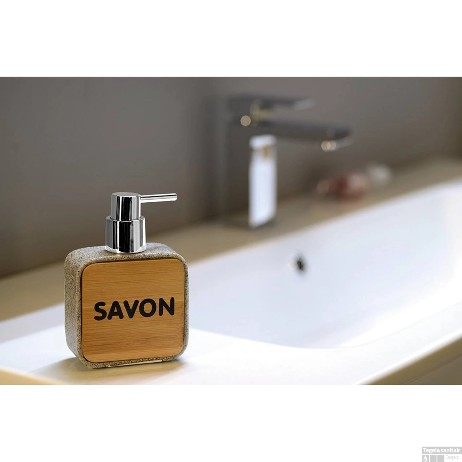 Zeepdispenser Sapho Nora Vrijstaand 200 ML Polyresin Grijs 4 Zeepdispenser Sapho Nora Vrijstaand 200 ML Polyresin Grijs - Afbeelding 2