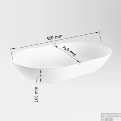 MONDIAZ ONNI Waskom Solid Surface 55cm Kleur Greey / Greey 9 MONDIAZ ONNI Waskom Solid Surface 55cm Kleur Greey / Greey -Goedkope Stijl Baden Winkel onni maattekening 15663763194136 1