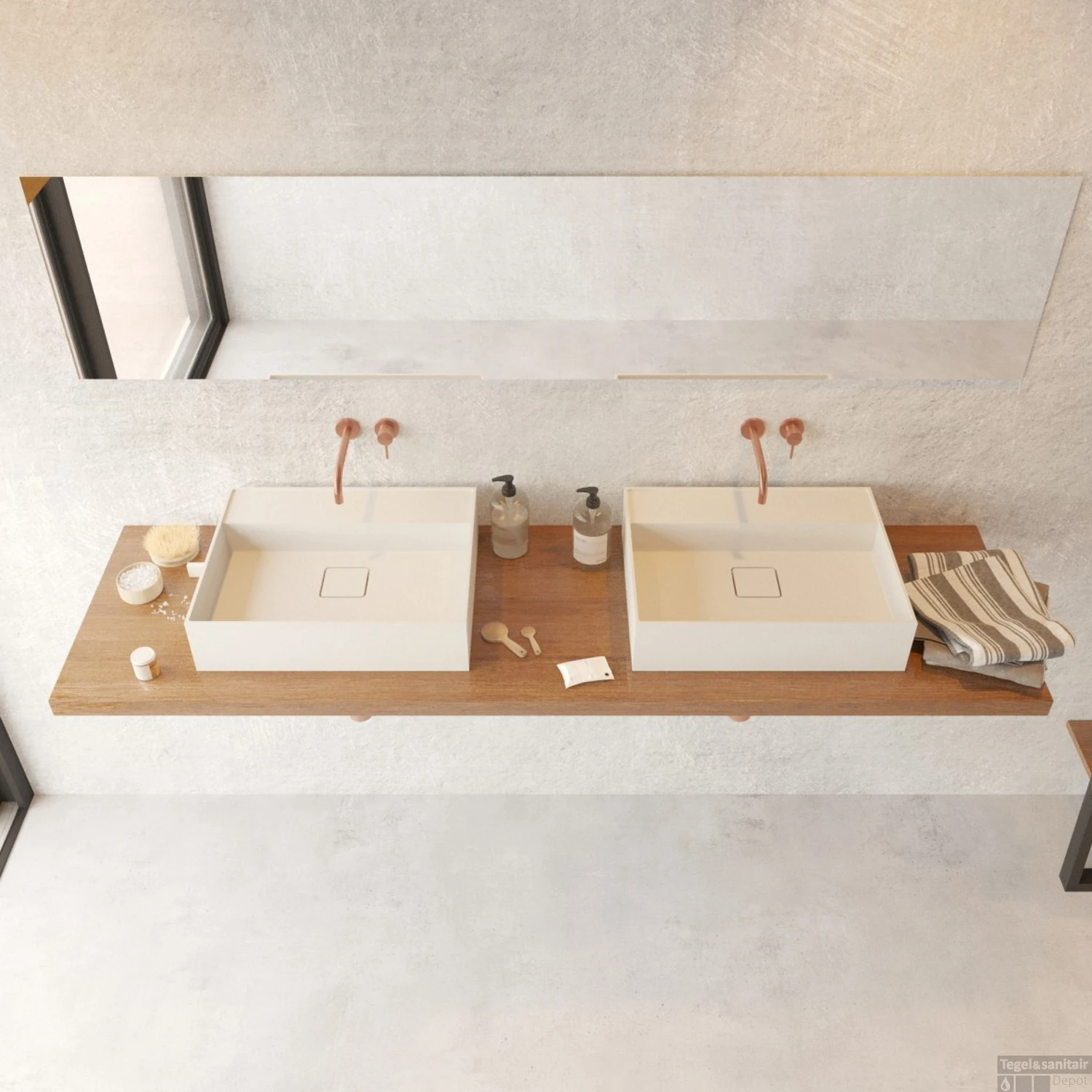 Opbouw Waskom Ideavit Solidbliss 50x40x12 Cm Solid Surface Mat Wit 4 Opbouw Waskom Ideavit Solidbliss 50x40x12 Cm Solid Surface Mat Wit - Afbeelding 2