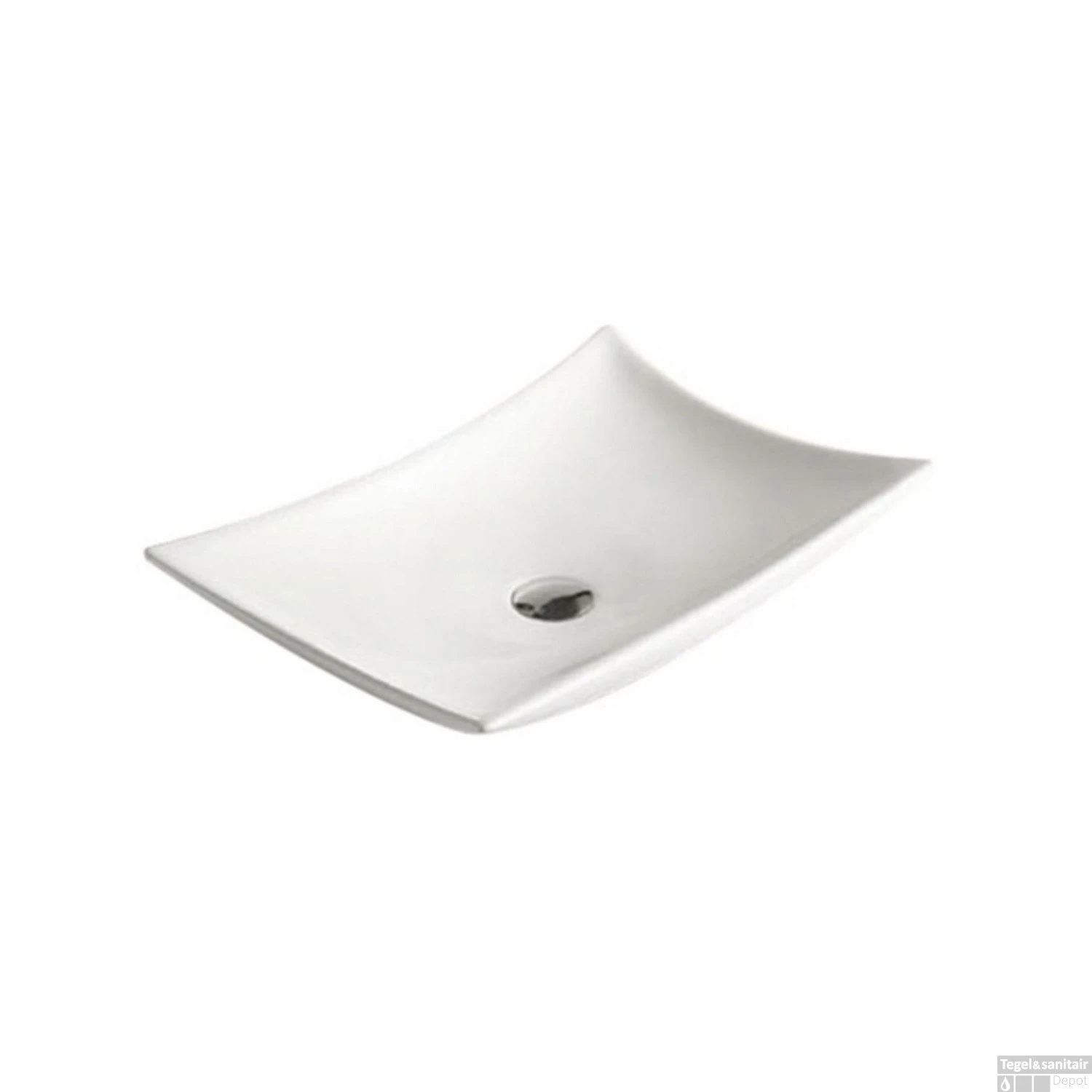 Opbouw Wastafel Best Design Raaf 56x37x10,5 Cm Keramisch Hoogglans Wit 3 Opbouw Wastafel Best Design Raaf 56x37x10,5 Cm Keramisch Hoogglans Wit