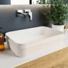 MONDIAZ ARVO Waskom Solid Surface 55cm Kleur Linen / Talc