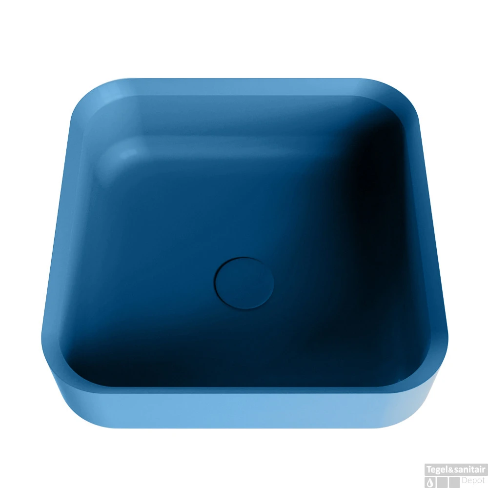 MONDIAZ BINX Waskom Solid Surface 36cm Kleur Jeans / Jeans 4 MONDIAZ BINX Waskom Solid Surface 36cm Kleur Jeans / Jeans - Afbeelding 2