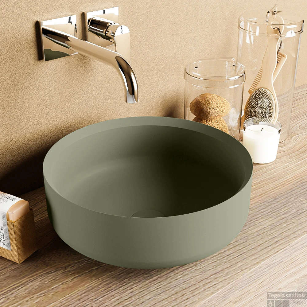 MONDIAZ COSS Waskom Solid Surface 36cm Kleur Army / Army 3 MONDIAZ COSS Waskom Solid Surface 36cm Kleur Army / Army