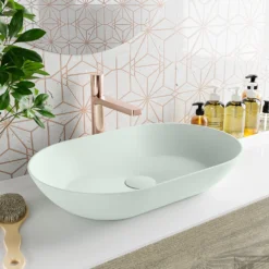 MONDIAZ ONNI Waskom Solid Surface 55cm Kleur Greey / Greey