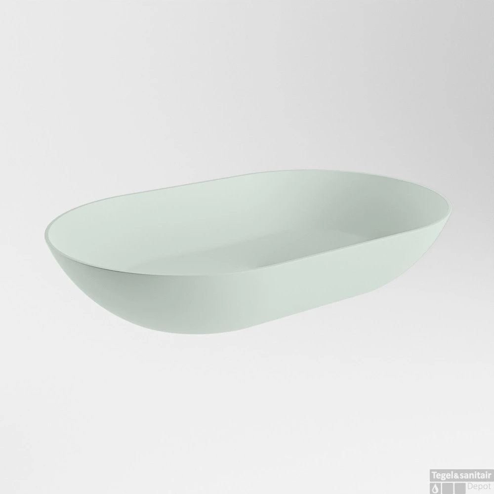 MONDIAZ ONNI Waskom Solid Surface 55cm Kleur Greey / Greey 5 MONDIAZ ONNI Waskom Solid Surface 55cm Kleur Greey / Greey - Afbeelding 3