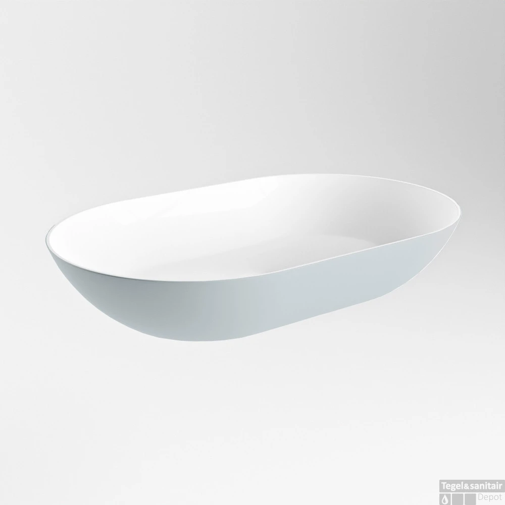 MONDIAZ ONNI Waskom Solid Surface 55cm Kleur Clay / Talc 5 MONDIAZ ONNI Waskom Solid Surface 55cm Kleur Clay / Talc - Afbeelding 3