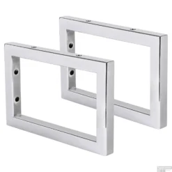 Ophangbeugel Differnz 2x23x15 Cm Chroom (per 2 Stuks)