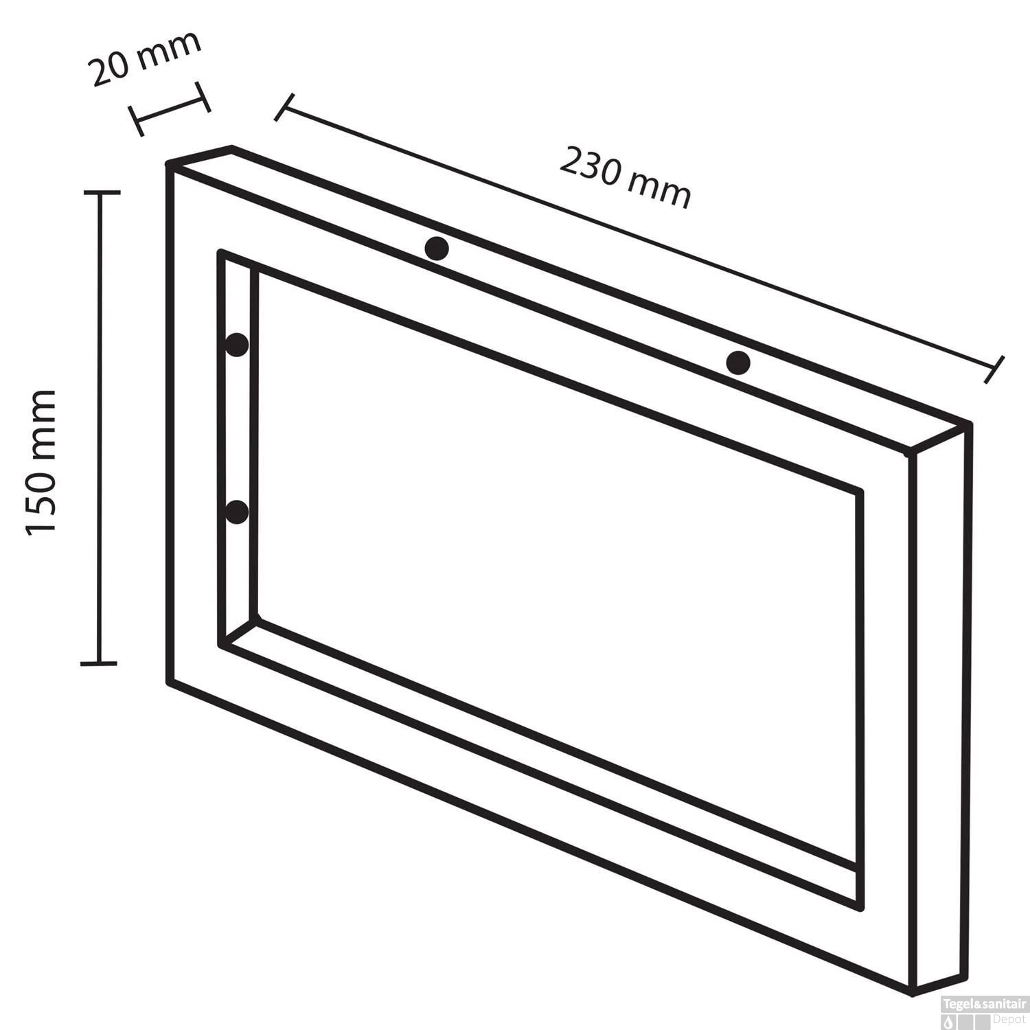 Ophangbeugel Differnz 2x23x15 Cm Chroom (per 2 Stuks) 4 Ophangbeugel Differnz 2x23x15 Cm Chroom (per 2 Stuks) - Afbeelding 2