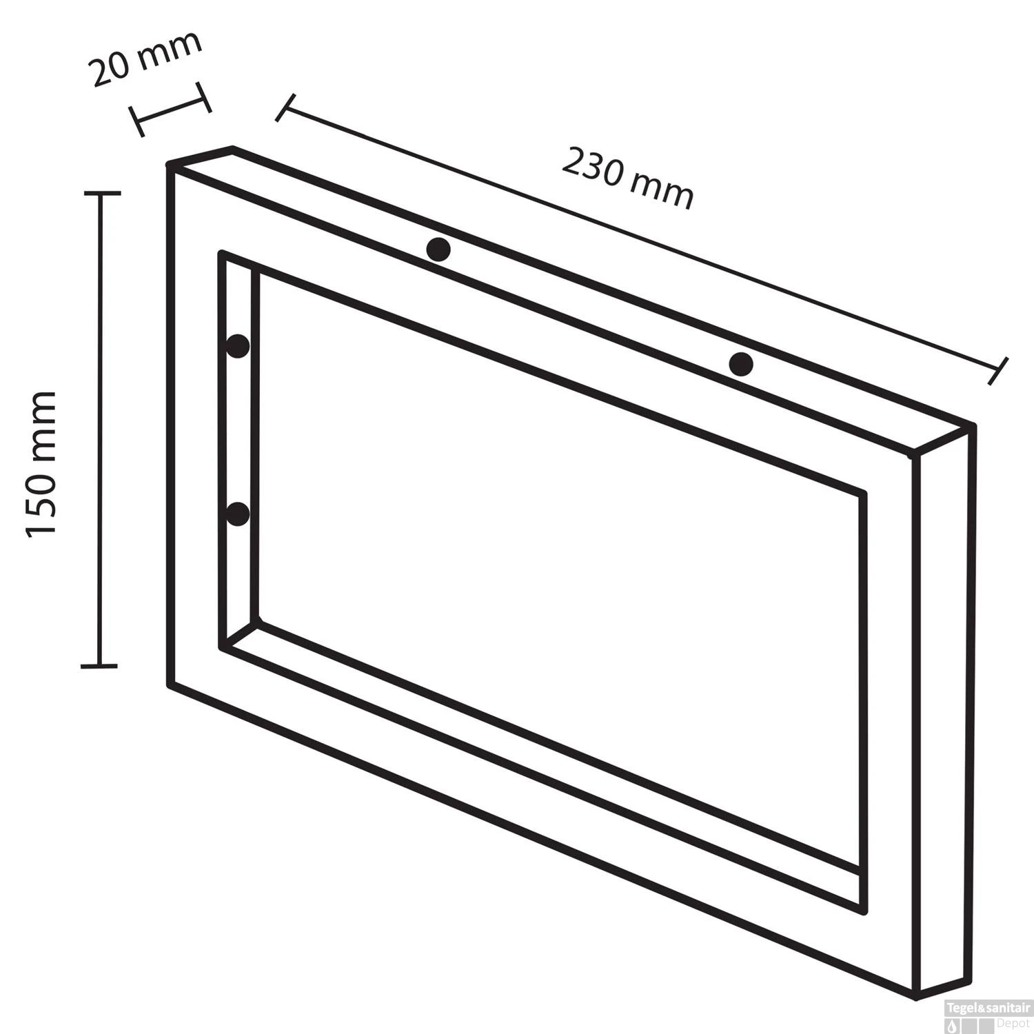 Ophangbeugel Differnz 2x23x15 Cm RVS (per 2 Stuks) 4 Ophangbeugel Differnz 2x23x15 Cm RVS (per 2 Stuks) - Afbeelding 2