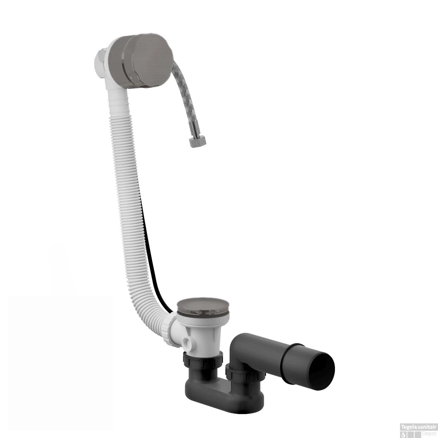 Badoverloop Hotbath Cobber Vulcombinatie Verouderd IJzer 3 Badoverloop Hotbath Cobber Vulcombinatie Verouderd IJzer