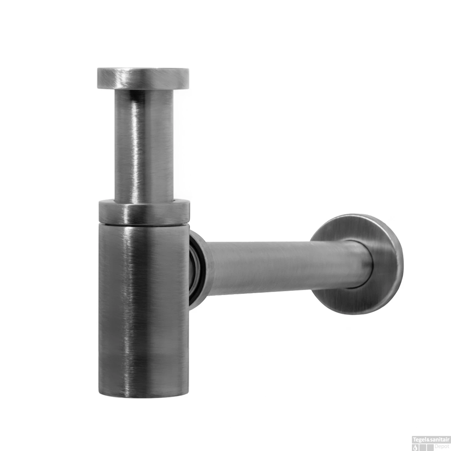 Wastafel Sifon Hotbath Cobber Rond Verouderd IJzer 3 Wastafel Sifon Hotbath Cobber Rond Verouderd IJzer