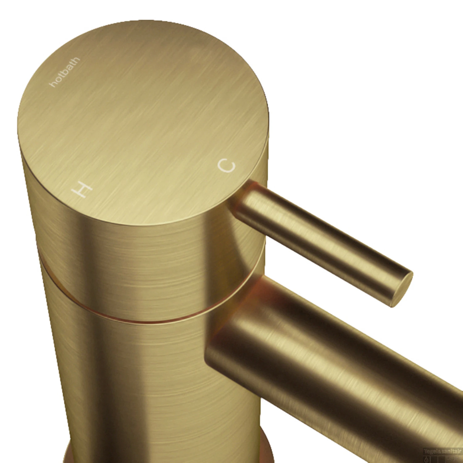 Wastafel Sifon Hotbath Cobber Rond Geborsteld Messing PVD 4 Wastafel Sifon Hotbath Cobber Rond Geborsteld Messing PVD - Afbeelding 2