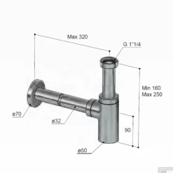 Wastafel Sifon Hotbath Cobber Rond Geborsteld Nikkel -Goedkope Stijl Baden Winkel p035gn wastafel sifon hotbath cobber rond geborsteld nikkel tech
