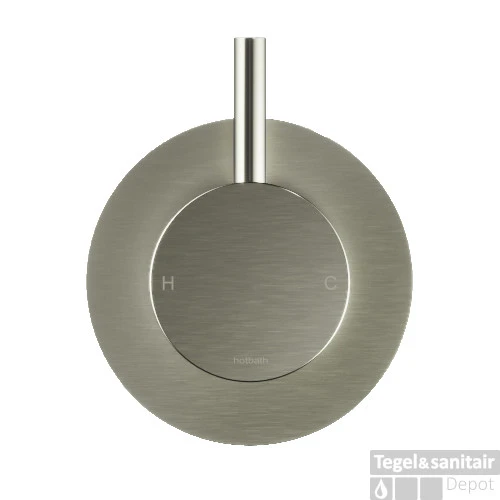 Hotbath Pal Wastafel Sifon Vierkant Geborsteld Nikkel 4 Hotbath Pal Wastafel Sifon Vierkant Geborsteld Nikkel - Afbeelding 2