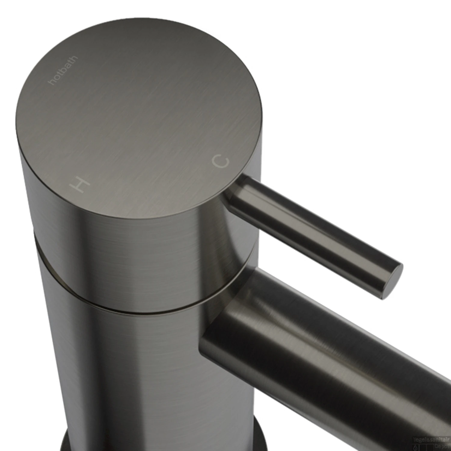 Clickwaste Hotbath Cobber Afvoerplug Met Schroef Rond Verouderd IJzer - Afbeelding 2